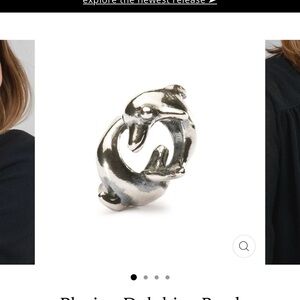 Trollbeads Silver Dolphin Ring